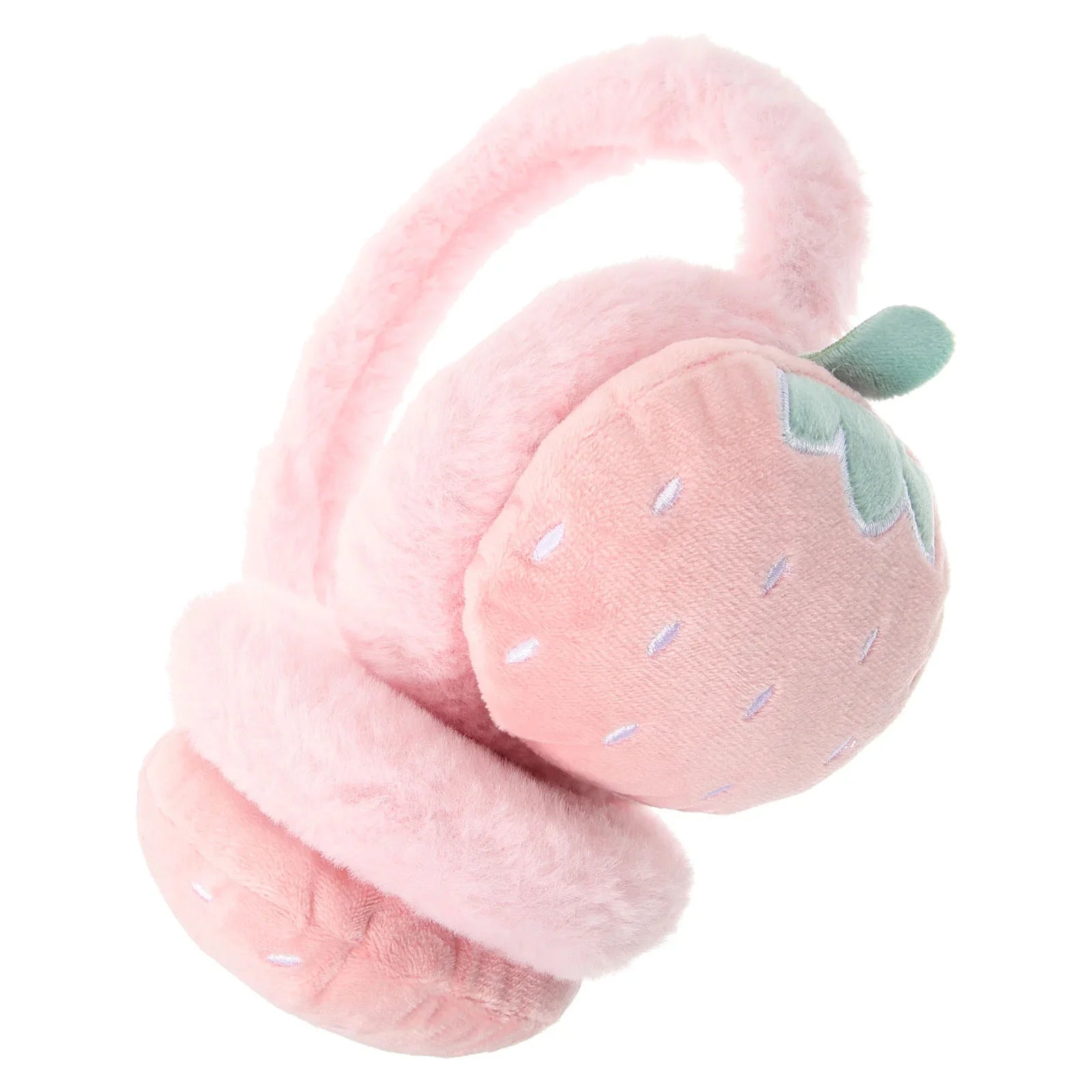 Kawaii Pink Strawberry Earmuffs