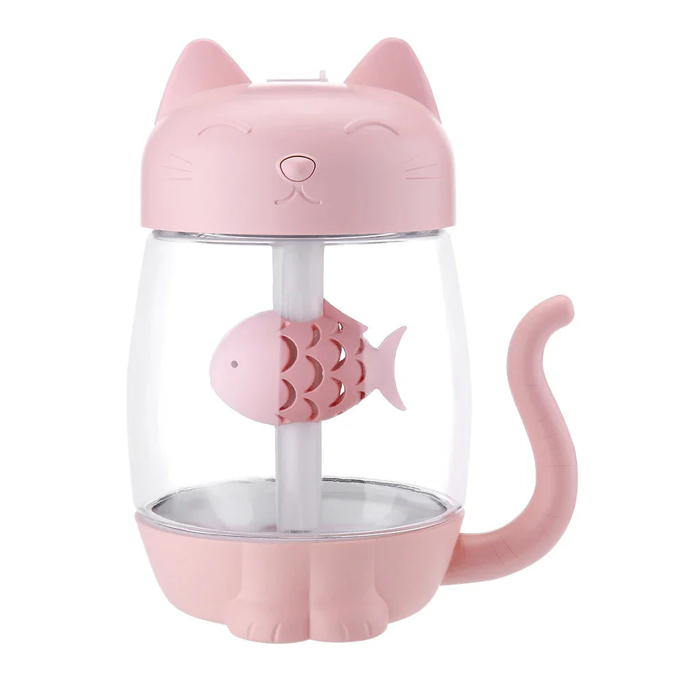 Cute Cat Air Humidifier With LED Light
