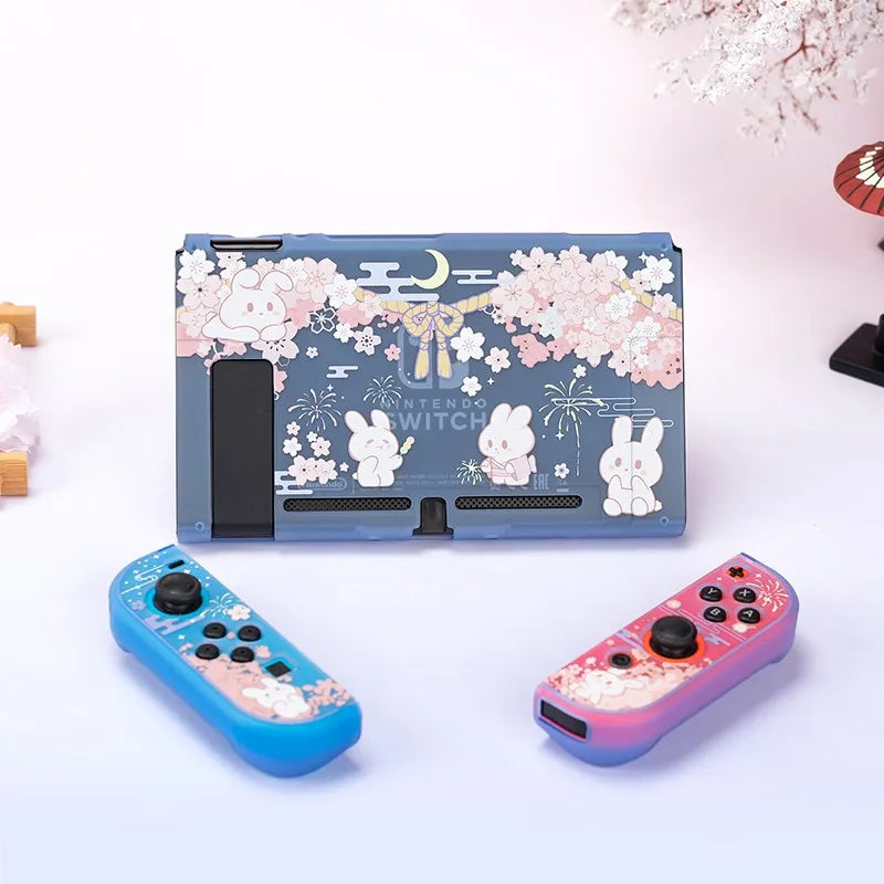 Sakura Bunny Nintendo Switch Case
