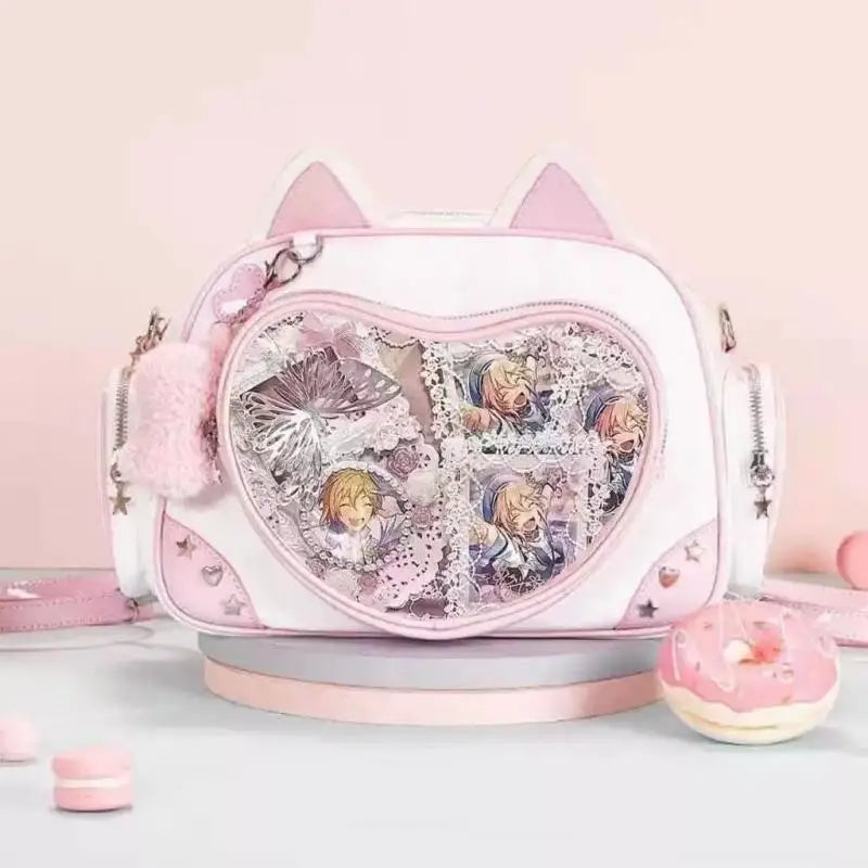 Kawaii Pink Cat Ita Bag