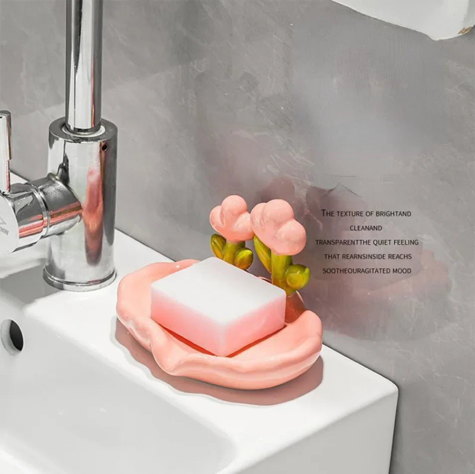 Cute Flowers Soap Dish