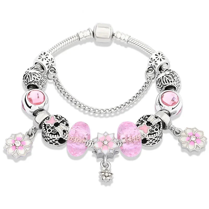Kawaii Pink Charm Bracelets