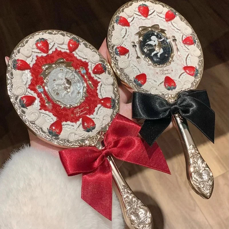 Strawberry Cupid Hand Mirror