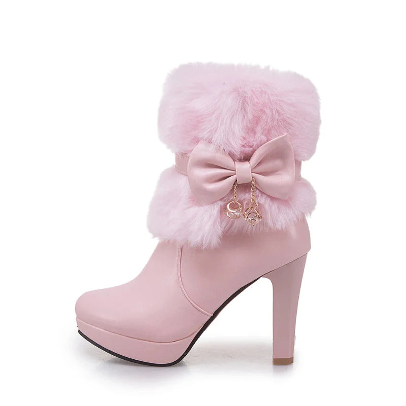 High Heel Winter Boots