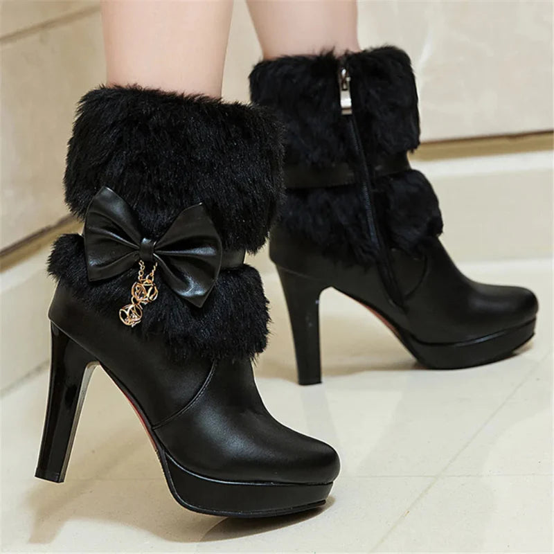High Heel Winter Boots