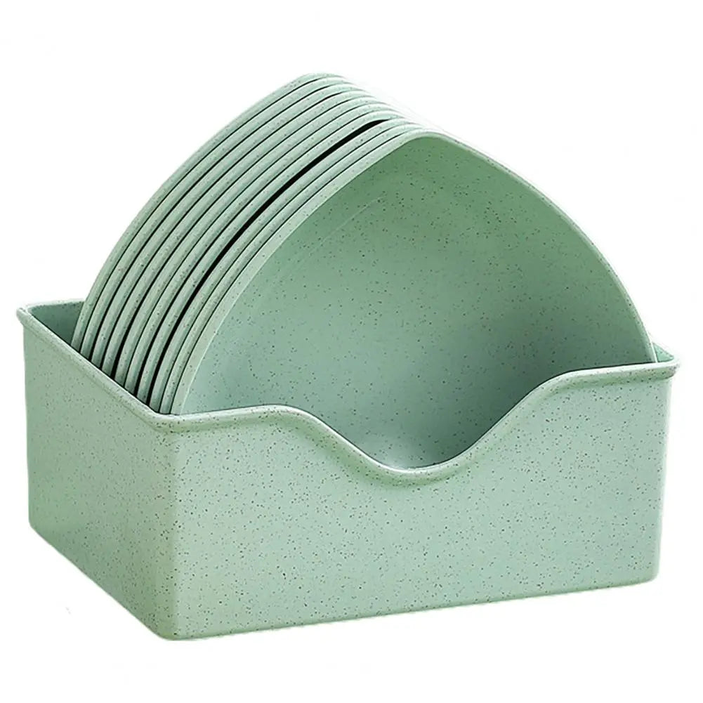 Heart Shaped Snack Plates Set